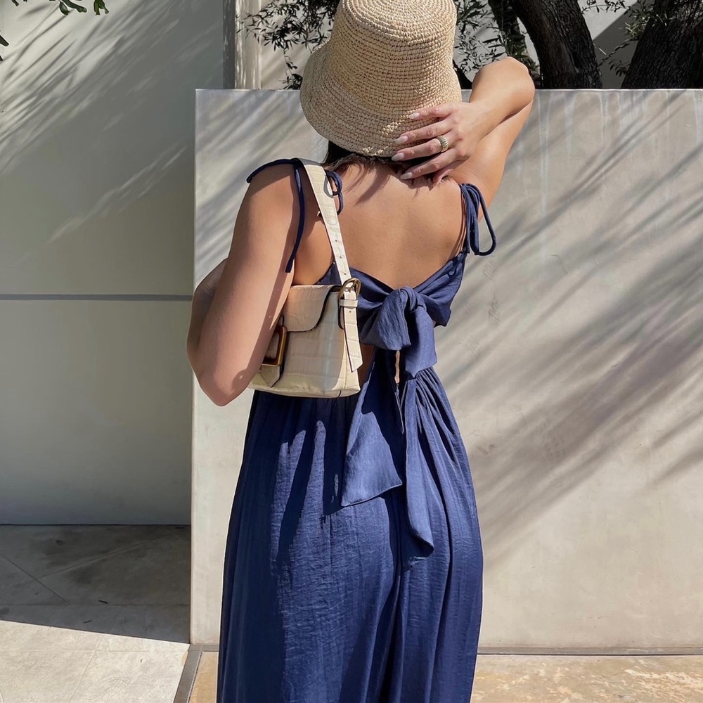Navy blue maxi dress
